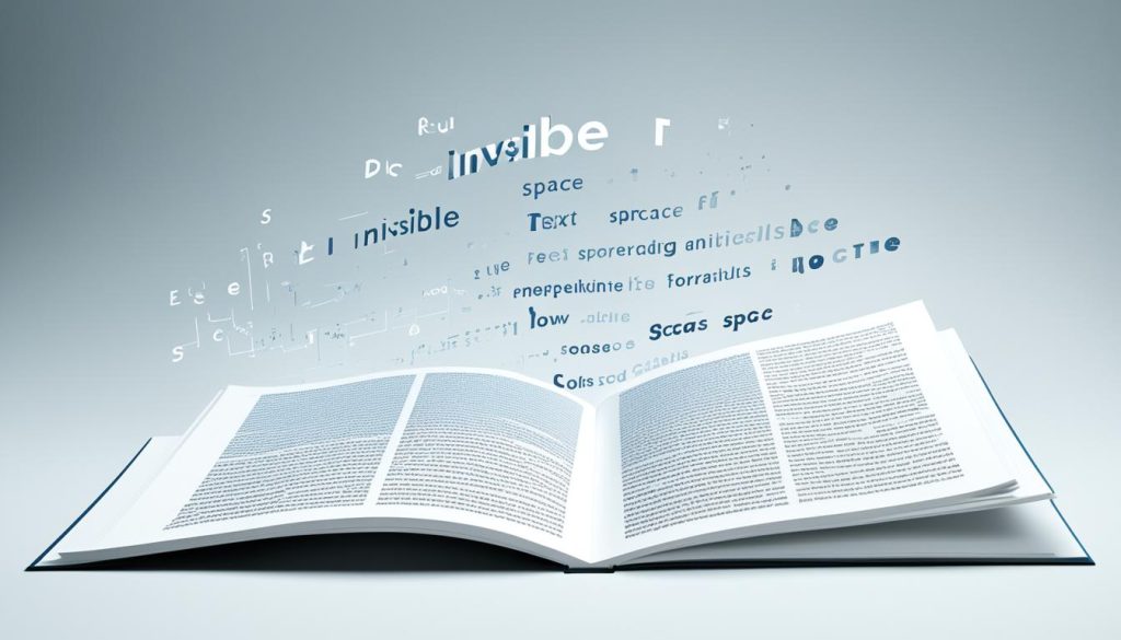 Espaço invisível e legibilidade dos textos