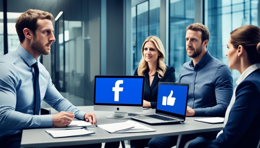 Gerenciamento de Crise com Contas Reservas no Facebook