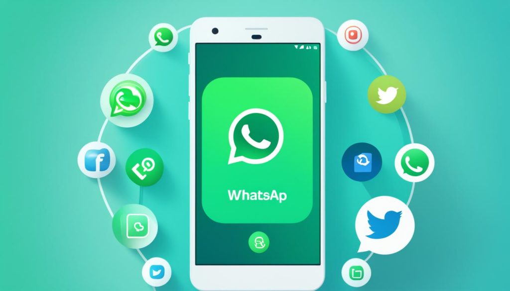 Link do WhatsApp integrado nas redes sociais