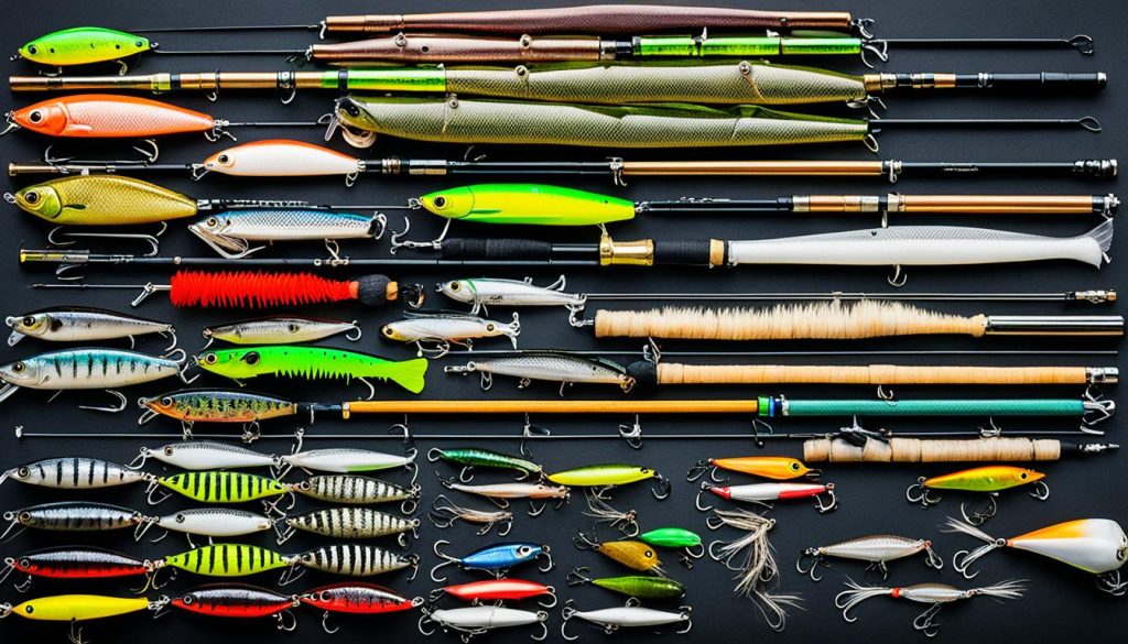 Variedades de equipamentos de pesca para melhor utilização de iscas