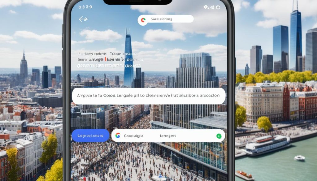traduzir texto com Google Lens