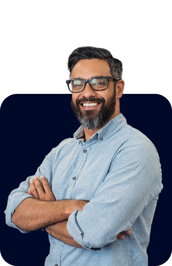 Homem na Agência de SEO para Negócios